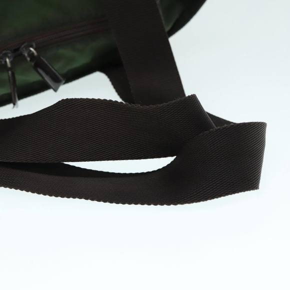 PRADA Tote Bag Nylon Green Silver Auth 90229 - Picture 7 of 16